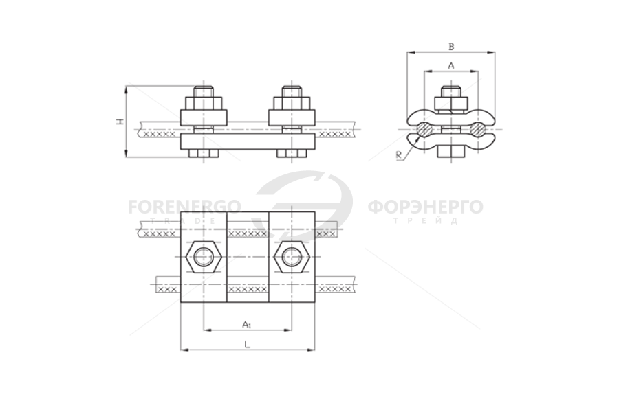 Зажим плашечный ПС-2-1 