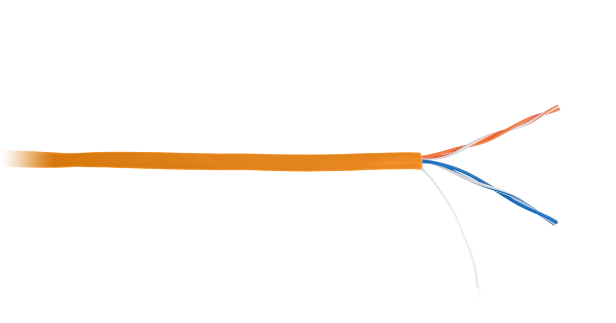 Кабель витая пара Netlan U/UTP 2 пары, Кат.5, медный, LSZH, 305м